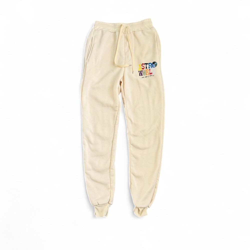 Astroworld Travis Scott Youth Sweatpants Small Butter Yellow Joggers Size Small